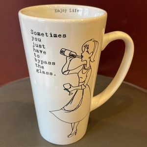 New Sweet Bird & Co. Coffee Mug Sometimes “You Just Have To Bypass The Glass”